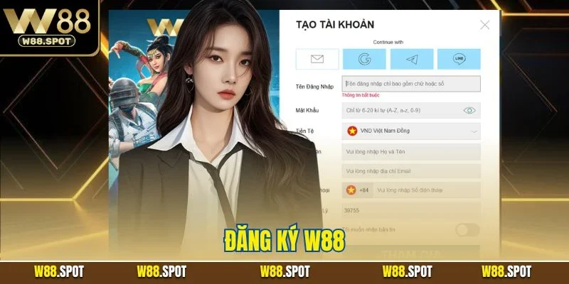 Đăng Ký W88 | Quy Trình Tạo Acc Nhà Cái Đơn Giản 2025 1 Đăng ký W88